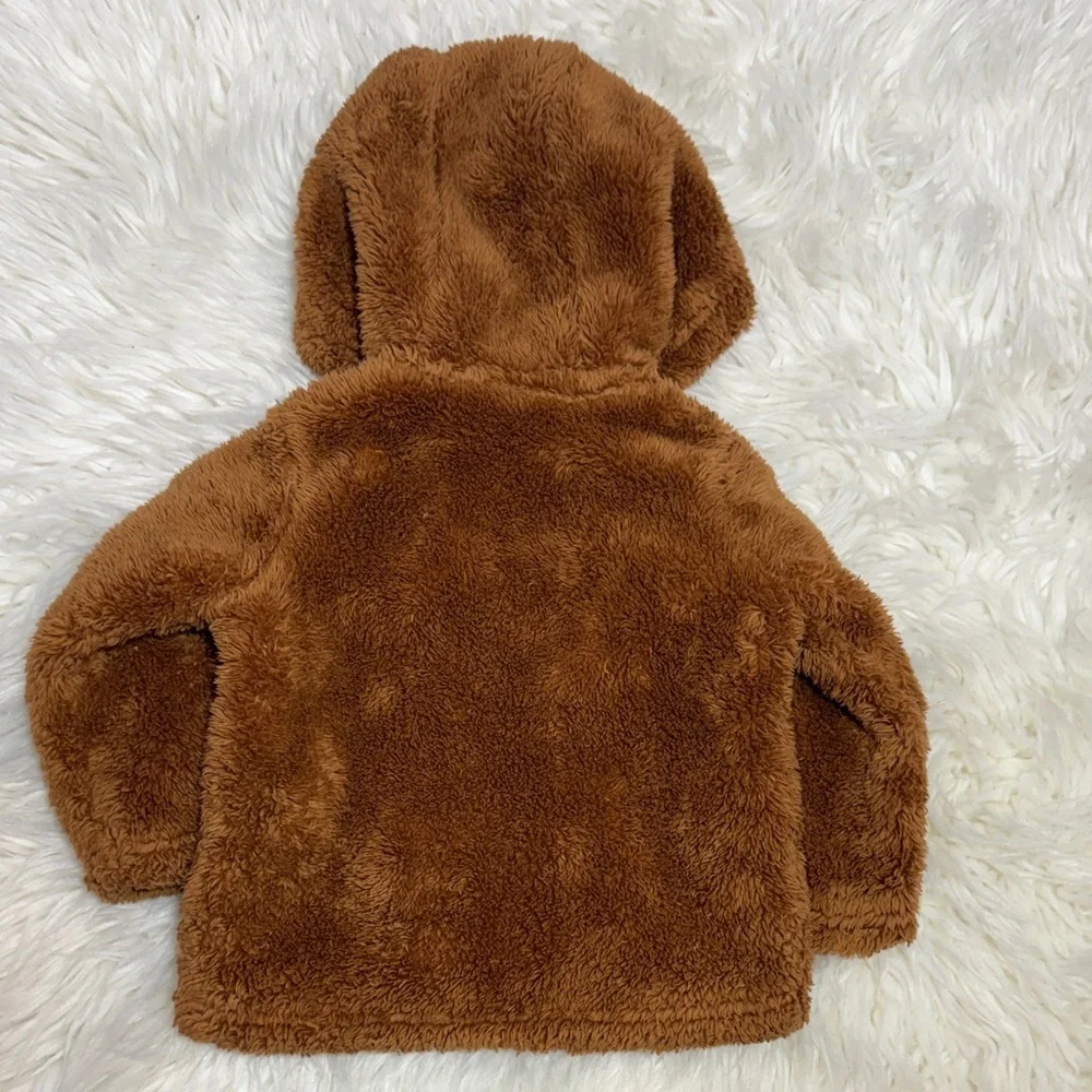 Carter’s Chestnut Brown Plush Hooded Jacket 9-12 M